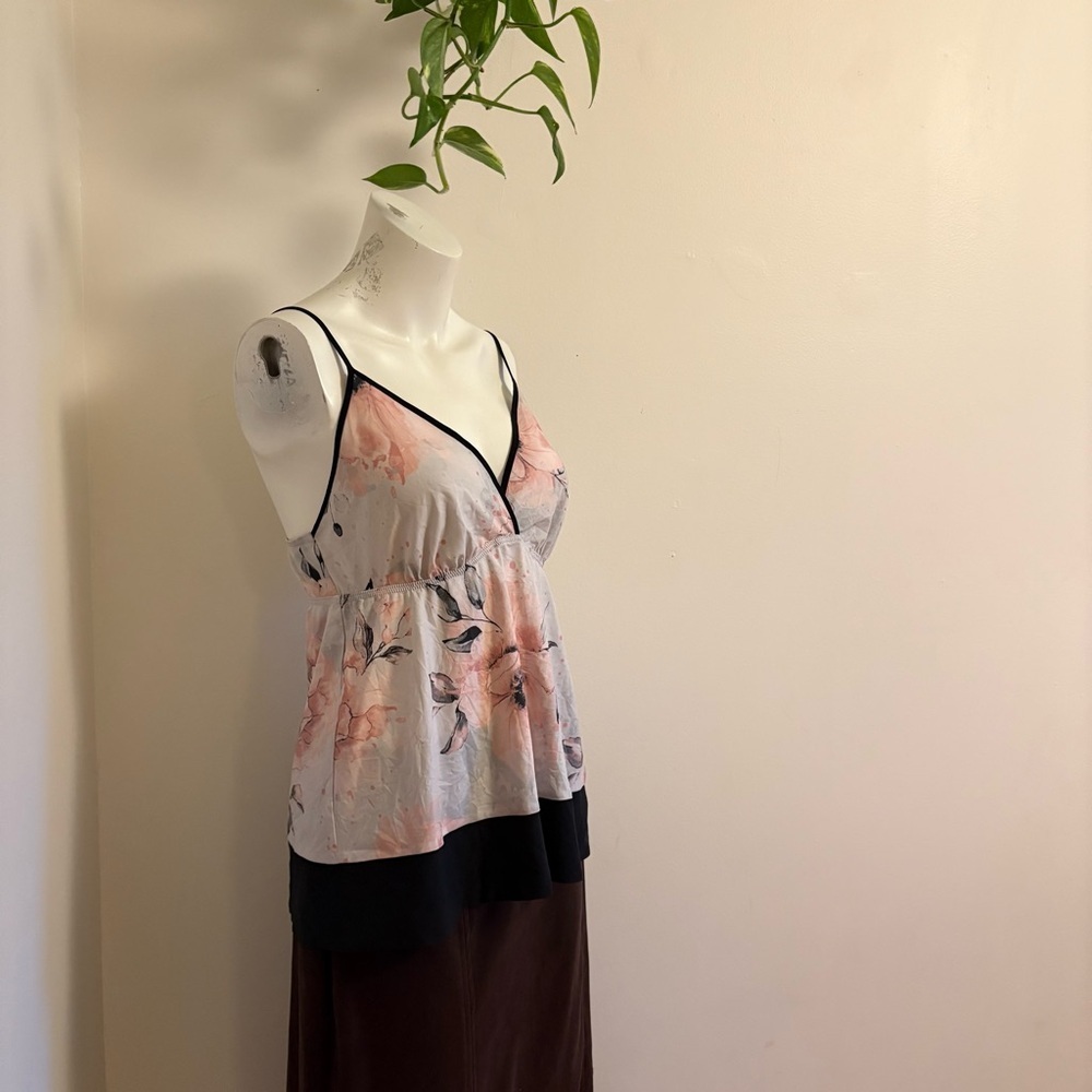 La Vie En Rose Pink Floral Camisole (M) - Picture 2 of 8